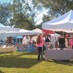 Buyers browse for unique gifts at the Craft Marketplace at Pennypacker Mills