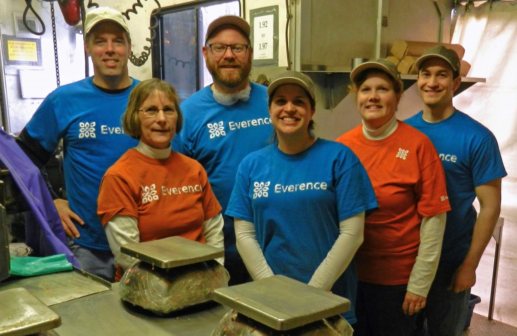 Everence team members who participated in the MCC effort included (from left to right) Randy Delp, Ruth Ann Kulp, Randy Nyce, Leah Ludwig, Patti Freed and Steve Moyer. Participants not pictured here are Matt Novak and Trish Sneddon.