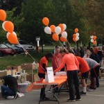 Participants in the 4th Annual Orange Run Preparing to Race